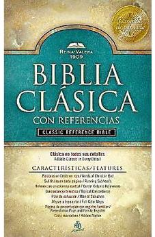 Biblia RVR 1909 Clásica con Referencia Negro Tapa Dura