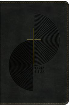 Image of Biblia NTV Compacta Letra Gigante con Filament Símil Piel Gris Índice Letra Roja