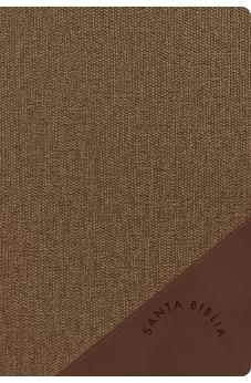 Biblia RVR 1960 Letra Grande Tamaño Manual Duotono Café Símil Piel