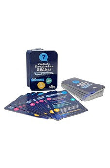 Juego de las Preguntas Bíblicas. Nivel Intermedio Juego con 52 Cartas en Caja Metálica