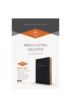Image of Biblia RVR 1960 Letra Gigante Negro Símil Piel con Índice