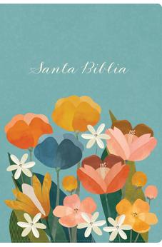 Biblia RVR 1960 Letra Grande Tamaño Manual Edición Especial, Aqua, Símil Piel