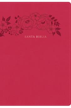 Image of Biblia RVR 1960 Letra Súper Gigante Floral Símil Piel con Índice