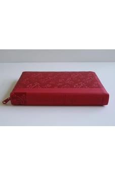 Biblia RVR 1960 Letra Gigante Tamaño Manual Símil Piel Rosada Cierre Índice
