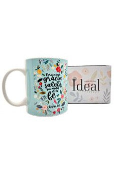 Taza 12 OZ Colección Ideal Por Gracia sois Salvos