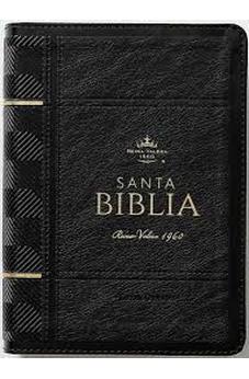Biblia RVR 1960 Letra Grande Tamaño Manual Neoclassic Negro Símil Piel