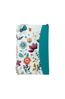 Biblia RVR 1960 Letra Grande ManuaL 12 Puntos Cierre Jardin Turquesa Índice Canto Floral