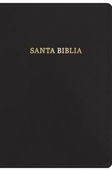 Biblia RVR 1960 Súper Gigante Negro Símil Piel con Índice