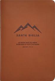 Image of Biblia NTV Compacta con Filament Símil Piel Café