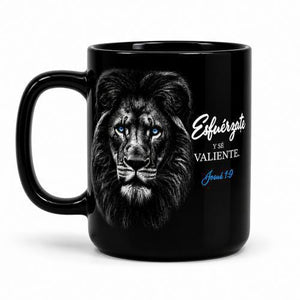 Taza 23 OZ. Colección Prominencia II. Esfuérzate y sé Valiente