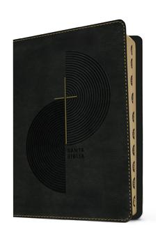 Image of Biblia NTV Compacta Letra Gigante con Filament Símil Piel Gris Índice Letra Roja