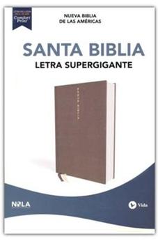 Image of Biblia NBLA Letra Súper Gigante Tapa Dura Tela Gris Letra Roja