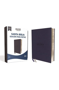 Biblia NVI Edición para Notas Piel Azul Marino