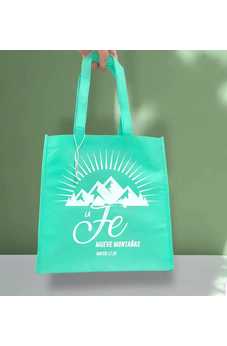 Image of Bolsa Tote Bag Turquesa la Fe