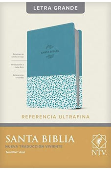 Biblia NTV Referencia Últrafina Letra Grande Azul Símil Piel Índice