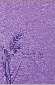 Biblia RVR 1960 de Promesas Tamaño Manual Lavanda Imitación Piel con Índice y Cierre