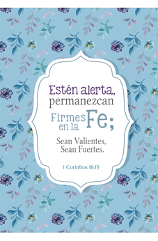Image of Firmes en la Fe – 1 Corintios 16:13 – Diario y Cuaderno de Notas