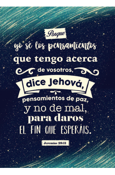 Porque Yo Sé los Pensamientos Jeremías 29:11: Diario y Cuaderno de Notas