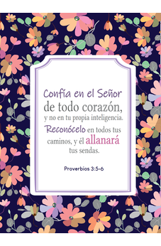 Confía en el Señor – Proverbios 3:5-6 – Diario y Cuaderno de Notas