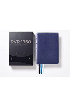 Biblia RVR 1960 Letra Gigante Colección Premier Azul Marino Interior a dos Colores: Limitada