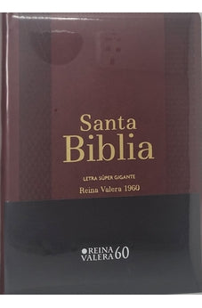 Biblia RVR 1960 Letra Súper Gigante Marrón con Cierre con Índice