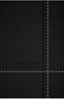Image of Biblia RVR 1960 de Promesas Tamaño Manual Negro Símil Piel con Cierre