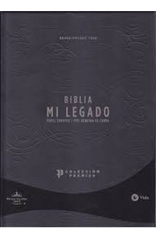 Biblia RVR 1960 Mi Legado Colección Premier Negro una Columna Interior a dos Colores