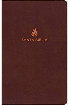 Image of Biblia RVR 1960 Ultrafina Marron Piel Fabricada