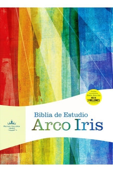 Image of Biblia RVR 1960 de Estudio Arco Iris Símil Piel Verde Profundo
