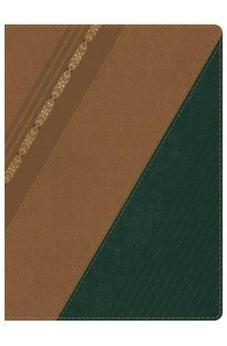 Biblia RVR 1960 de Estudio Holman Castano Verde Bosque Filigrana Símil Piel
