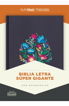 Biblia RVR 1960 Letra Súper Gigante Bordado Sobre Tela