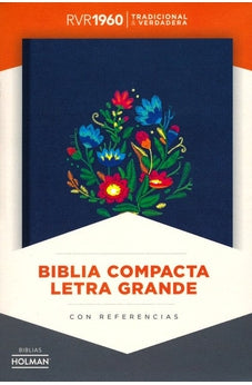 Image of Biblia RVR 1960 Compacta Bordado sobre tela con índice