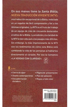 Biblia NTV Ultrafina Sentipiel ladrillo con Cierre