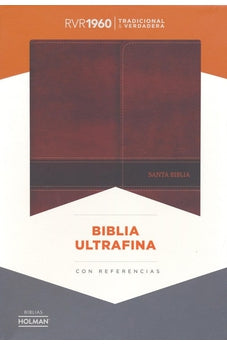 Biblia RVR 1960 Ultrafina Marron Símil Piel y Solapa con Iman