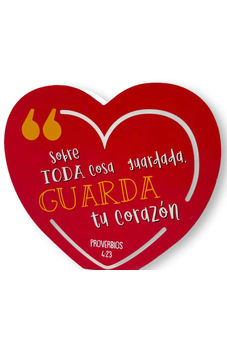 Plaqué Corazón Sobre Toda Cosa Guardad